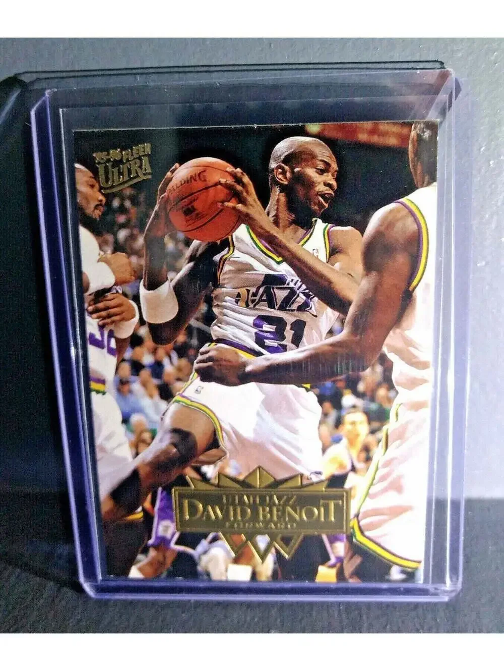 1995-96 David Benoit Fleer Ultra #182 Basketball Card
